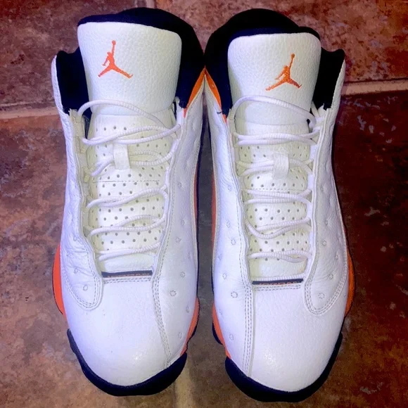 Jordan | Shoes | A Clean Nice Pair Of White Orange Black  display picture 1